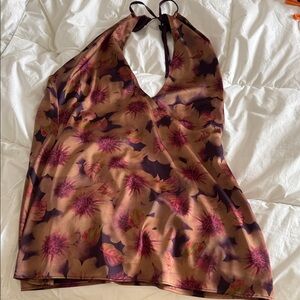 Floral Halter dress Tiger Mist
